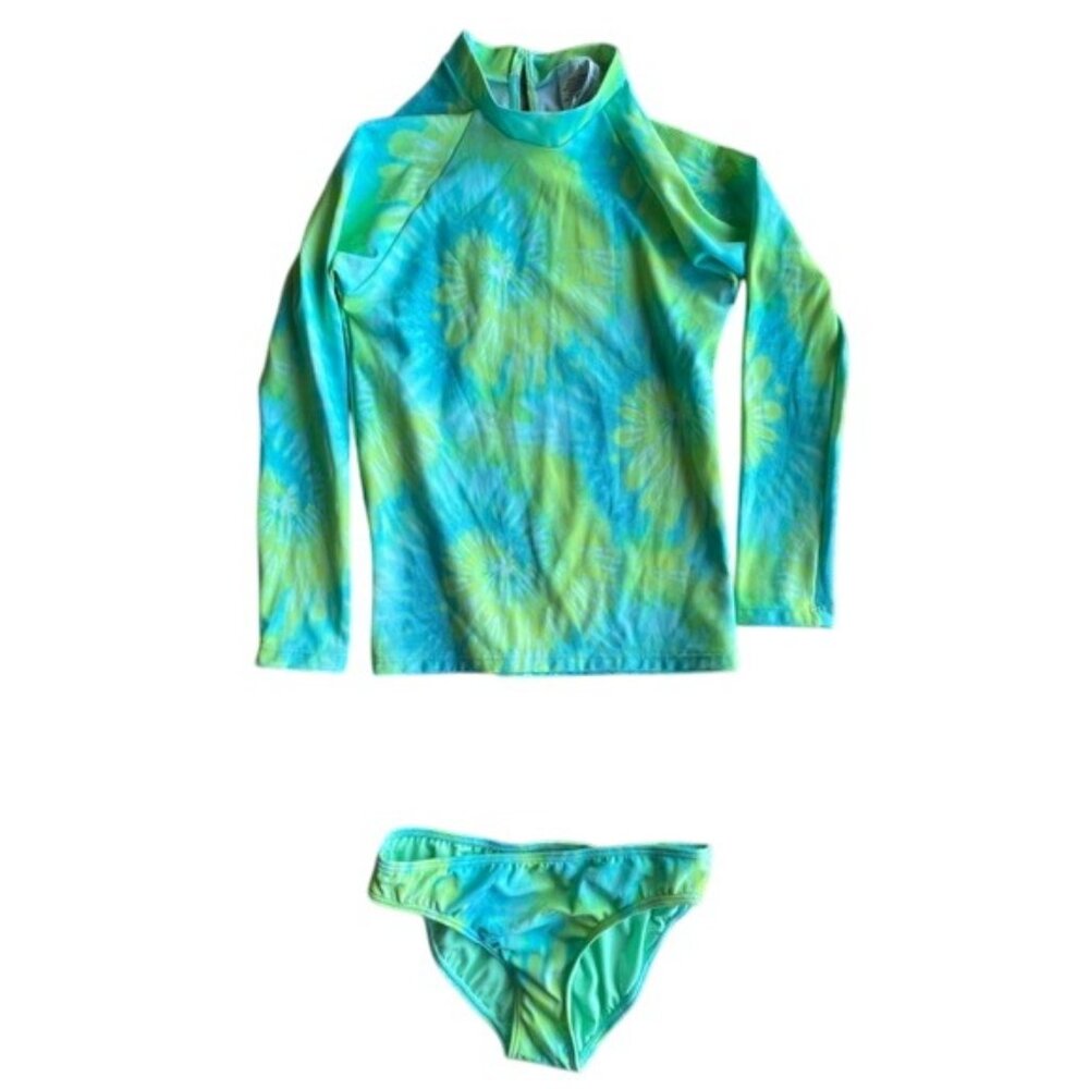 Little Peixoto Rashguard Set Lagoon Tie Dye